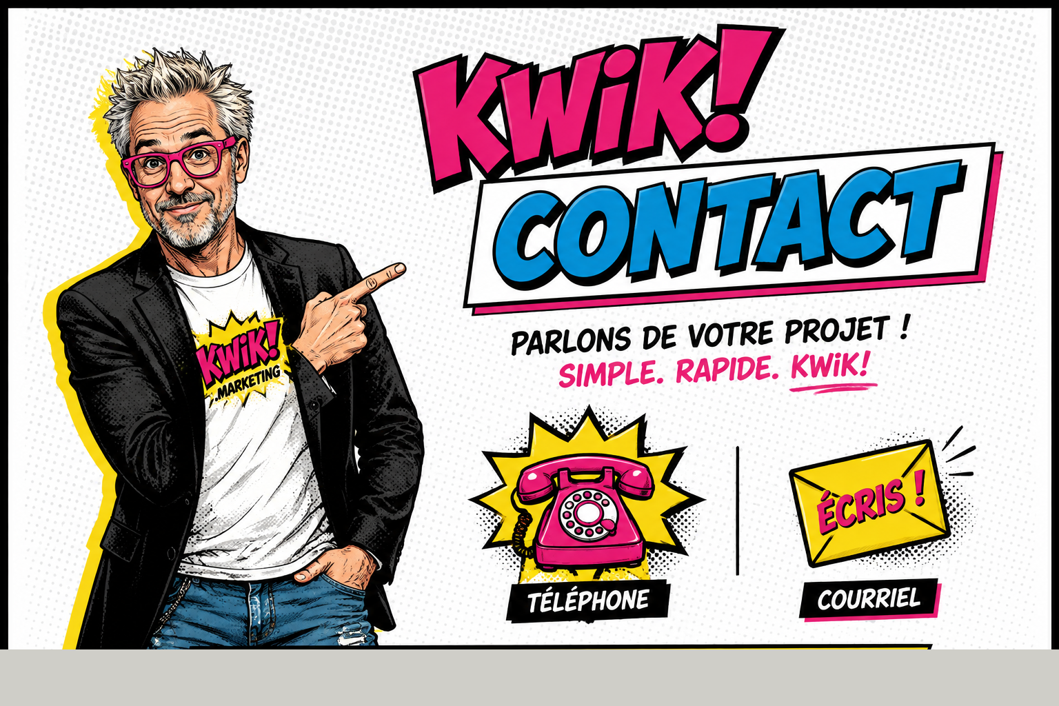 KWiK! Contact — téléphone et courriel